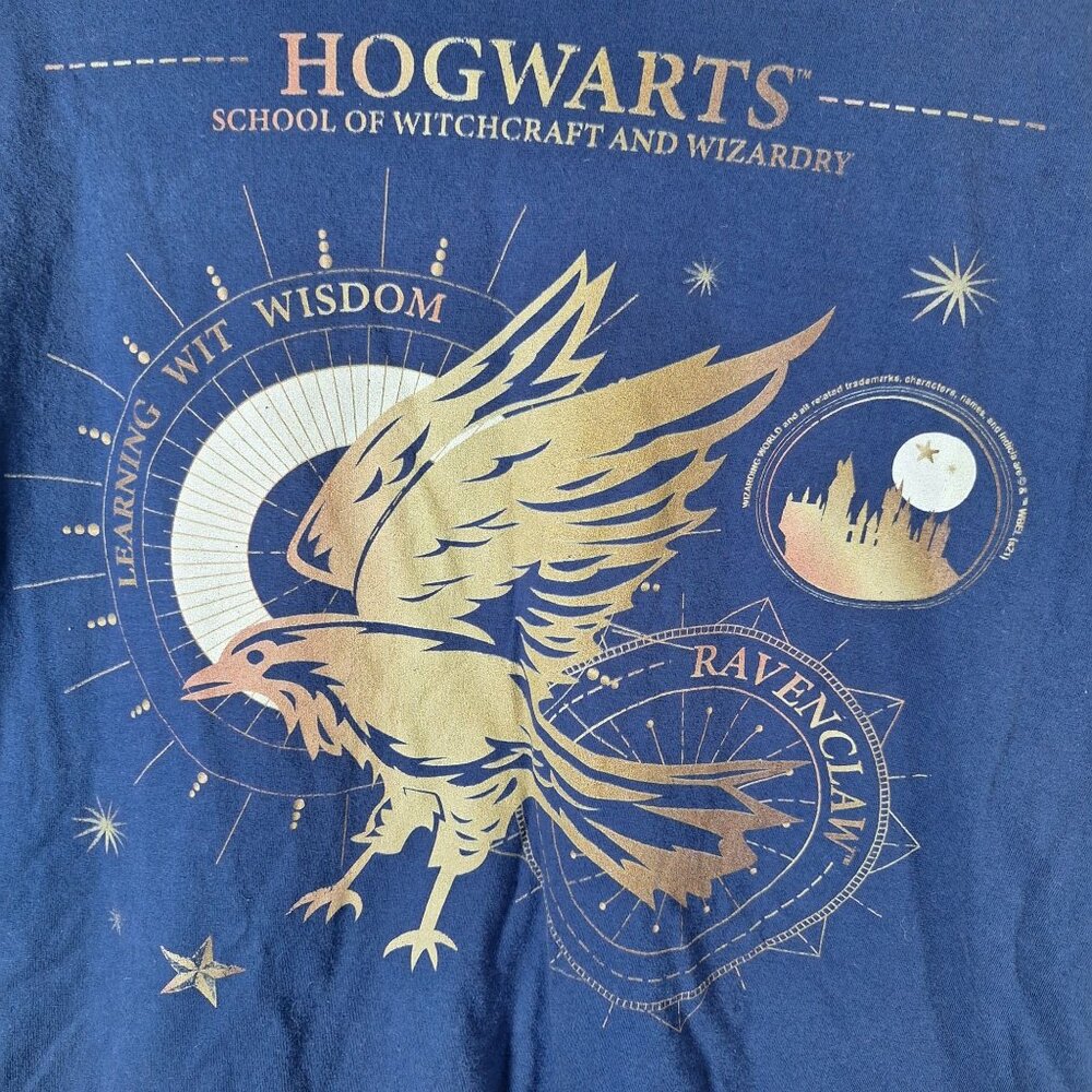Hogwarts School of Witchcraft and Wizardry Ravenclaw tshirt size 2XL - Picture 4 of 4